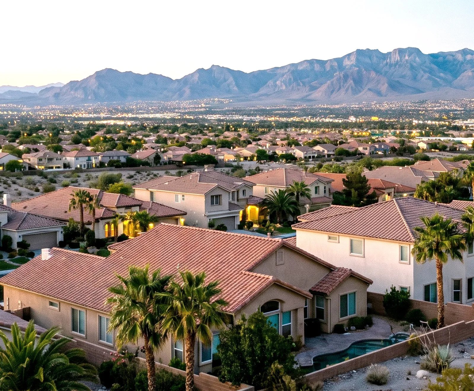 Rooftops across the Las Vegas valley, water damage repair in Las Vegas