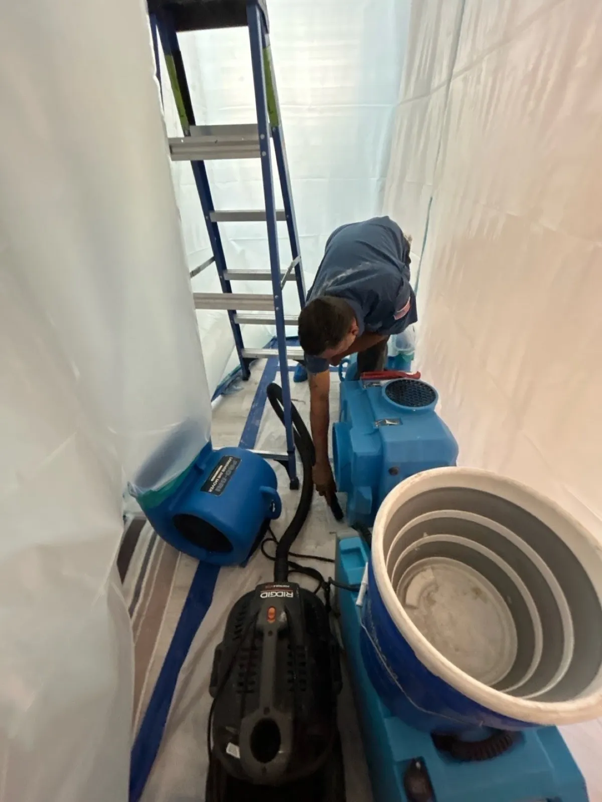 Drying equipment going in on a Las Vegas job